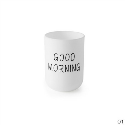 Jauns Ziemeļvalstu stila ceļojumu pārnēsājams mazgāšanas krūze Pāris vannas istabas komplekti Plastmasas Good Morning zobu birstes turētājs Glabāšanas organizatora krūze