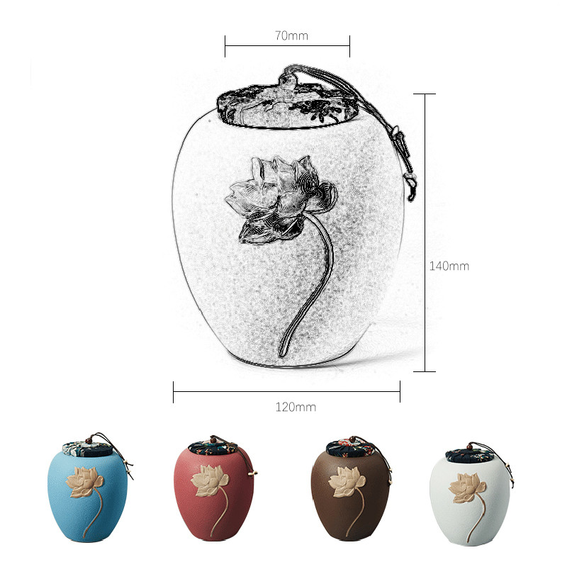 Lieli keramikas pelni Urnas turētājs Piemiņas pelnu lādītes Urnas Kremēšana Cilvēkam Mājdzīvnieka piemiņa Aizzīmogota piemiņa Suvenīri bēru dāvana