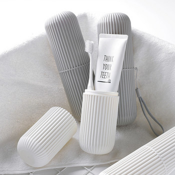 Преносим калъф за съхранение на четка за зъби Кутия за притежател на паста за зъби Пътуване на открито Къмпинг Органайзер за съхранение на четка за зъби Домакинска чаша за съхранение