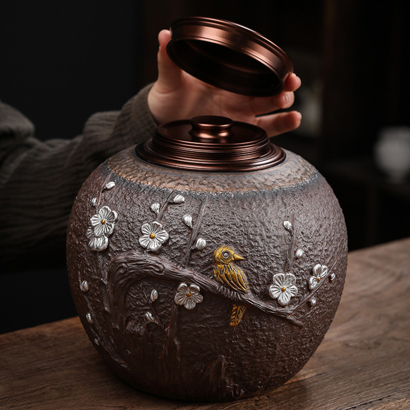 Veliki keramički držač urne za pepeo Memorijalni kovčezi s pepelom Urne Kremiranje za ljudske ljubimce Uspomena Zapečaćeni suveniri za uspomenu Pogrebni dar