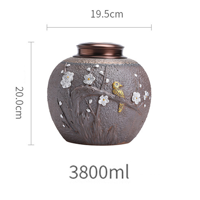 Veliki keramički držač urne za pepeo Memorijalni kovčezi s pepelom Urne Kremiranje za ljudske ljubimce Uspomena Zapečaćeni suveniri za uspomenu Pogrebni dar