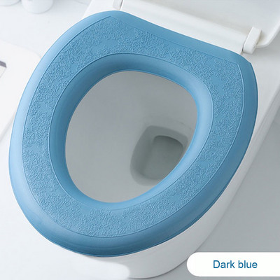 Autocolant lavabil Capac de toaletă din spumă Scaun de toaletă de baie impermeabil reutilizabil din silicon Four Seasons Accesorii de toaletă de uz casnic