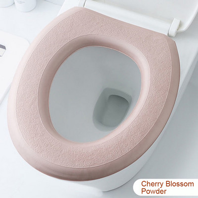 Mazgājama uzlīme putu tualetes pārvalks Ūdensizturīgs vannas istabas tualetes sēdeklis atkārtoti lietojams silikons Four Seasons mājsaimniecības tualetes piederumi