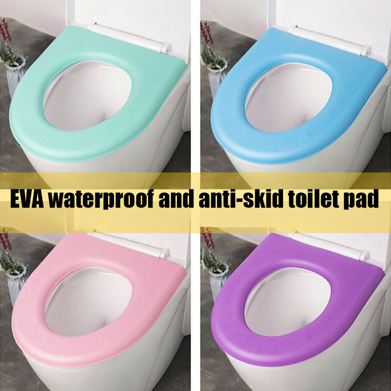 Mazgājama uzlīme putu tualetes pārvalks Ūdensizturīgs vannas istabas tualetes sēdeklis atkārtoti lietojams silikons Four Seasons mājsaimniecības tualetes piederumi