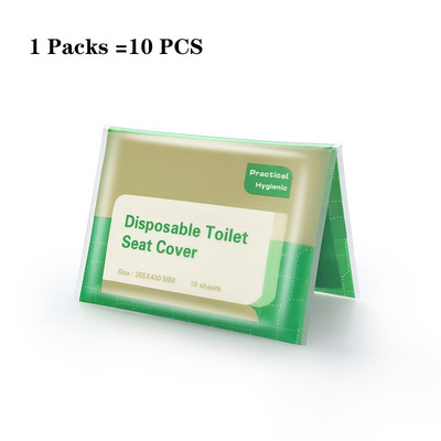 50/10gab Vienreizējās lietošanas tualetes sēdekļa pārsega veids Ceļojumi Kempings Viesnīca Vannas istabas piederumi Papīrs Ūdensizturīgs Šķīstošs Ūdens