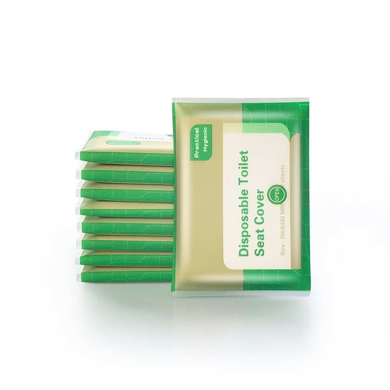50/10gab Vienreizējās lietošanas tualetes sēdekļa pārsega veids Ceļojumi Kempings Viesnīca Vannas istabas piederumi Papīrs Ūdensizturīgs Šķīstošs Ūdens