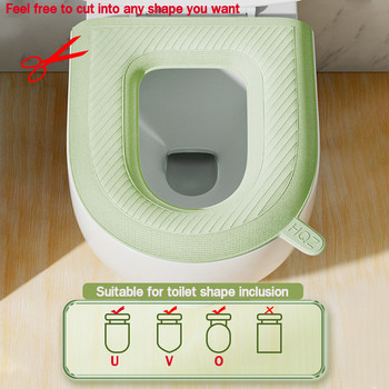 EVA капак за тоалетна седалка Водоустойчива топла WC постелка Аксесоари за баня Организация Универсален капак Калъф за купа Преносим домашен зимен