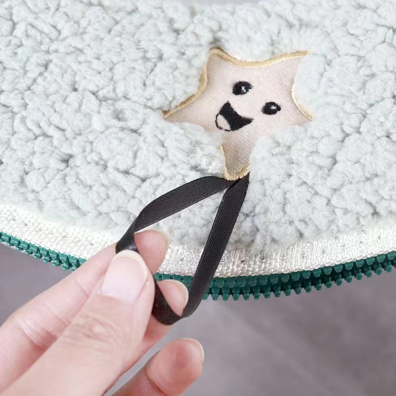 Biezs mīksts plīša tualetes sēdekļa pārklāja paklājiņš mazgājams vannas istabas tualetes spilvens ar rāvējslēdzēju Jauns Closestool Pad mājas tualetes piederumi