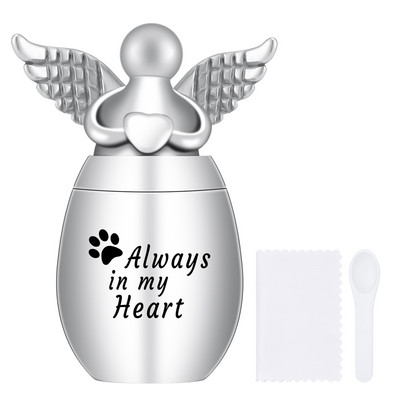 Kremācijas urnas cilvēku pelniem, eņģeļu spārnu piekariņi piemiņas urnas Mini kremācijas urnas suņiem kaķiem pelnu turētājs