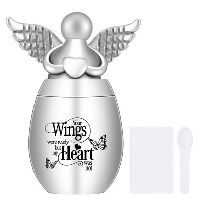 Kremācijas urnas cilvēku pelniem, eņģeļu spārnu piekariņi piemiņas urnas Mini kremācijas urnas suņiem kaķiem pelnu turētājs