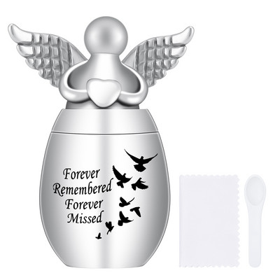Kremācijas urnas cilvēku pelniem, eņģeļu spārnu piekariņi piemiņas urnas Mini kremācijas urnas suņiem kaķiem pelnu turētājs