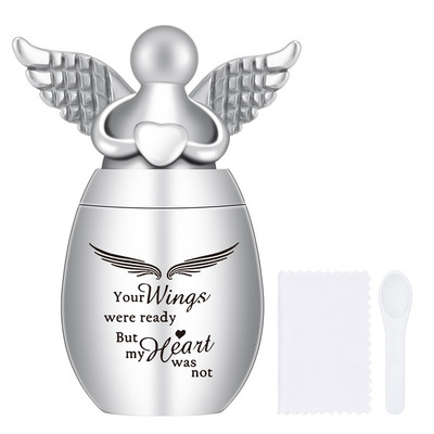 Kremācijas urnas cilvēku pelniem, eņģeļu spārnu piekariņi piemiņas urnas Mini kremācijas urnas suņiem kaķiem pelnu turētājs