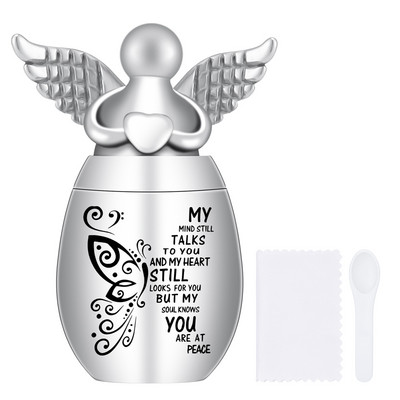 Kremācijas urnas cilvēku pelniem, eņģeļu spārnu piekariņi piemiņas urnas Mini kremācijas urnas suņiem kaķiem pelnu turētājs