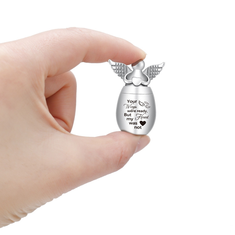 Kremācijas urnas cilvēku pelniem, eņģeļu spārnu piekariņi piemiņas urnas Mini kremācijas urnas suņiem kaķiem pelnu turētājs