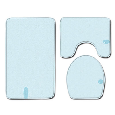 Zeegle Printed vannas istabas paklājiņu komplekts 3gab Moderns vannas istabas paklājiņu komplekts dušas istabas mīkstās grīdas paklājs mazgājams tualetes paklājs tualetes sēdekļa pārvalks