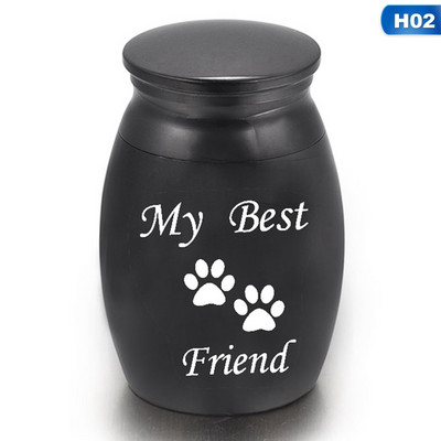 Mini melno pelnu burka bez deformācijas Cilvēka pelni mājdzīvniekiem putniem kaķu pelnu konteineri piemiņas zīmes suņu kremācijas urnas zārks