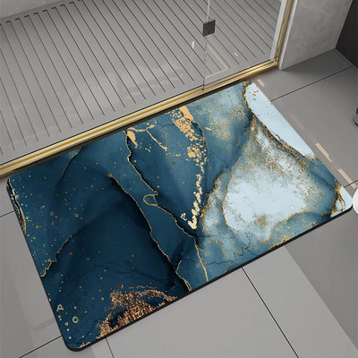 30 krāsu īpaši uzsūcošs grīdas paklājiņš, ātri žūstošs vannas istabas paklājiņš, viegli tīrāms, mājas eļļas necaurlaidīgs virtuves paklājiņš