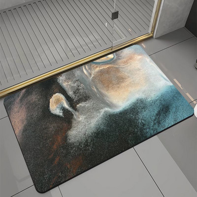 30 krāsu īpaši uzsūcošs grīdas paklājiņš, ātri žūstošs vannas istabas paklājiņš, viegli tīrāms, mājas eļļas necaurlaidīgs virtuves paklājiņš