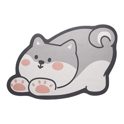 Jauna karikatūra Panda vannas istabas durvju neslīdoši paklājiņi Sadzīves vannas istabas ieeja Absorbējošs grīdas paklājiņš Tualetes ātri žūstošs spilvens