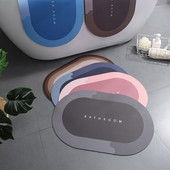 Vannas paklājiņš Ātri žūstošs, absorbējošs vannas istabas paklājs Neslīdošs ieejas durvju paklājs Grīdas paklāji Tualetes paklājs Mājas dekors