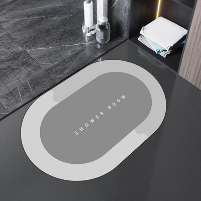 Vannas paklājiņš Ātri žūstošs, absorbējošs vannas istabas paklājs Neslīdošs ieejas durvju paklājs Grīdas paklāji Tualetes paklājs Mājas dekors