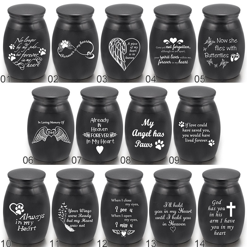Cilvēku pelni nerūsējošā tērauda suņu kremēšanas urnas zārks bez deformācijas bēru putniem kaķu konteiners mājdzīvniekiem piemiņas zīmes