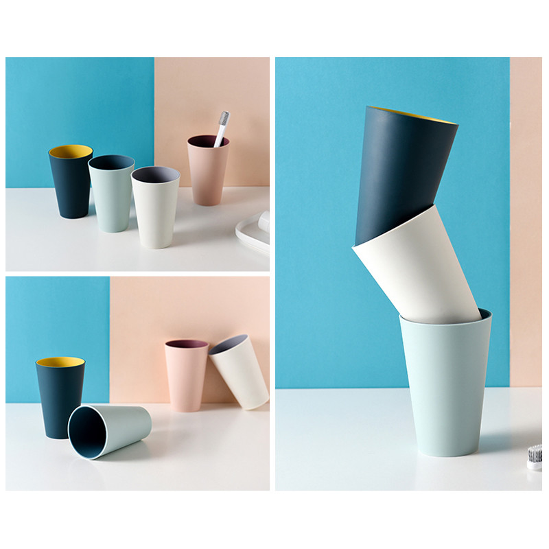 Vannas istabas piederumi Ūdens krūze Gargle Zobu birste Plastmasas Vienkārša Divkrāsu Stikls Pāris Birstīšana Mazgāšanas Mutes Tvertnes