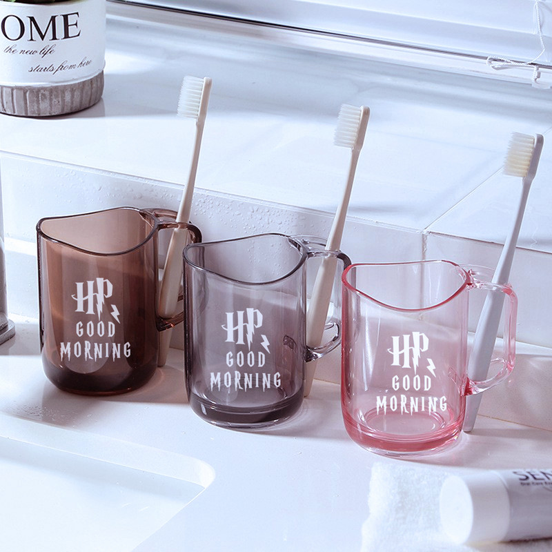 Labrīt Zobu pastas krūzes mīļotāju zobu birstes turētāja glāzīte, plastmasas radošā ģimenes locekļa vannas istabas krūze Dropshipping