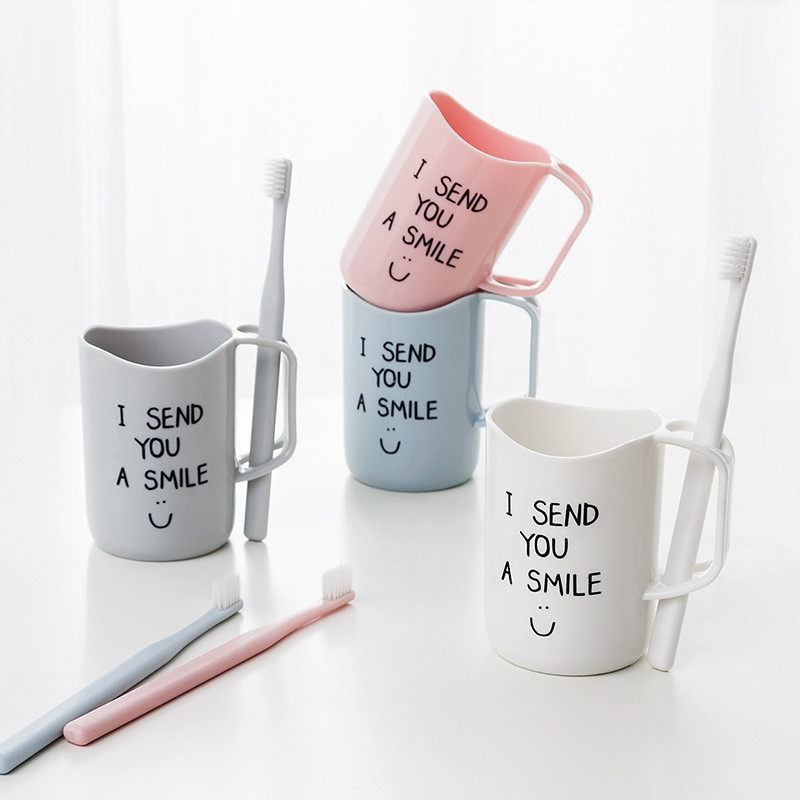 1Gb Mutes skalojamā līdzekļa krūze Vannas istabas trauki Kafijas Tēja Ūdens Krūze Mājas Ceļojumi Zobu birstes Turētājs Glāze Dzērienu trauki Instrumenti Vannas istabas komplekti