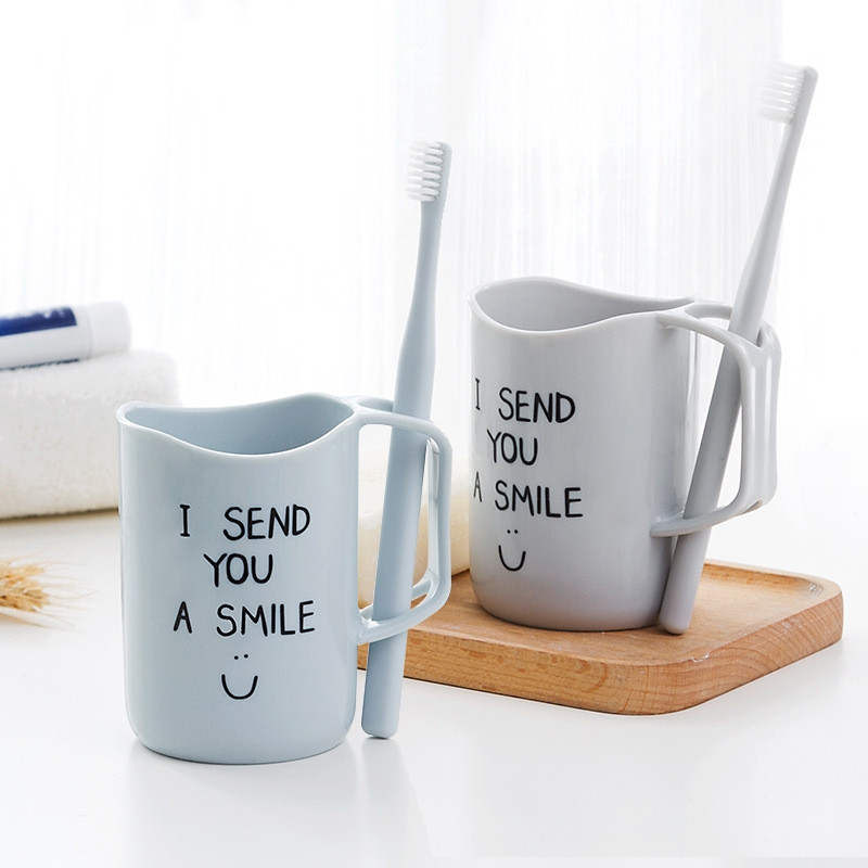 1Gb Mutes skalojamā līdzekļa krūze Vannas istabas trauki Kafijas Tēja Ūdens Krūze Mājas Ceļojumi Zobu birstes Turētājs Glāze Dzērienu trauki Instrumenti Vannas istabas komplekti