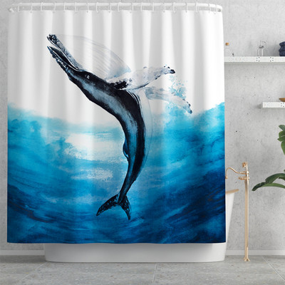 Upijajuća prostirka za kupaonicu Vodootporni komplet zavjesa za tuširanje Kupaonski tepih u morskom stilu Neklizajući podni tepih za WC Set flanelskih prostirki