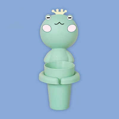 Karikatūras bērnu zobu krūzīšu komplekts ar plauktu Vannas istabas piederumi Pie sienas piekaramie bērnu mutes skalojamā līdzekļa krūze zēniem Meiteņu aksesuāri