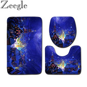 Božićni set prostirki za kupanje Mekana upijajuća memorijska pjena Kupaonski tepih WC tepih Podnožje za tuš kabinu Poklopac tepiha Poklopac WC školjke Prostirka za kupanje