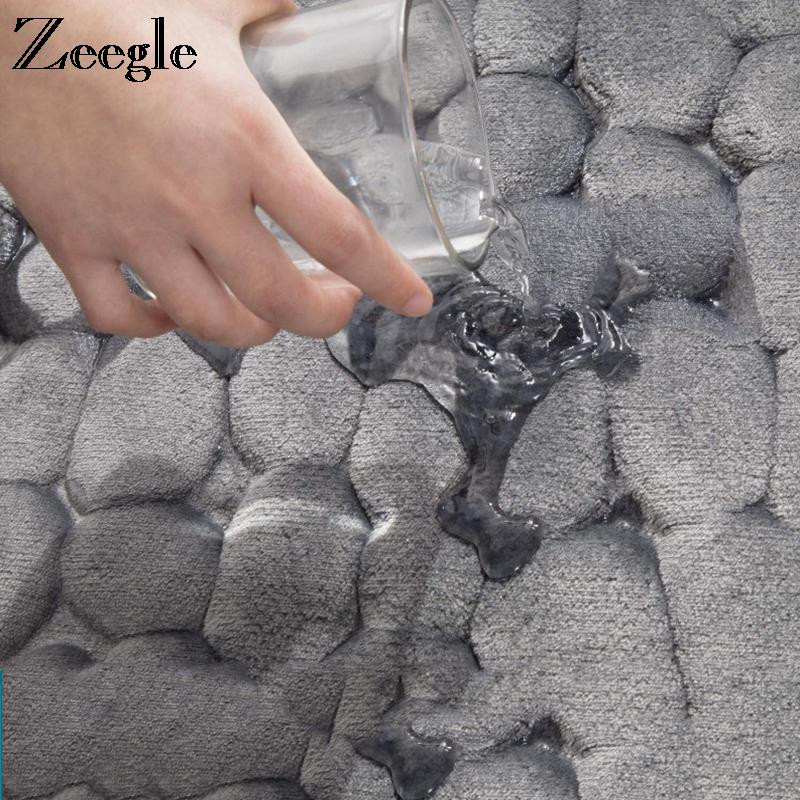 Bruģakmens reljefs vannas istabas paklājiņš pretslīdēšanas paklāji izlietne vanna sānu grīda paklājs dušas istabas kājslauķis atmiņas putu paliktnis