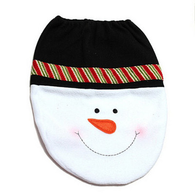 Božićni ukrasi za 2021. Navlaka za WC sjedalo Snjegović Djed Mraz Poklopac za WC školjku Dekor Vilenjak Novogodišnji Božić Božićni kupaonski ukrasi