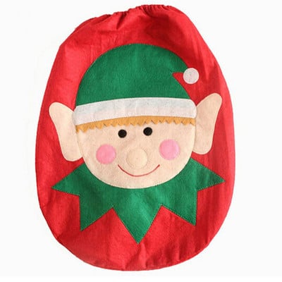 Božićni ukrasi za 2021. Navlaka za WC sjedalo Snjegović Djed Mraz Poklopac za WC školjku Dekor Vilenjak Novogodišnji Božić Božićni kupaonski ukrasi