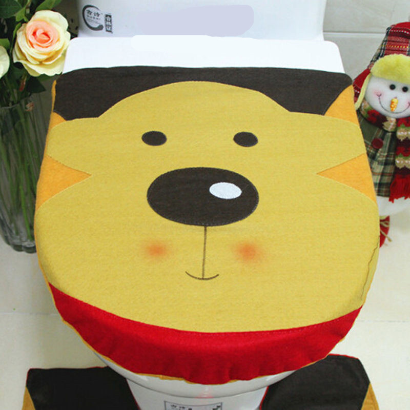 Božićni ukrasi za 2021. Navlaka za WC sjedalo Snjegović Djed Mraz Poklopac za WC školjku Dekor Vilenjak Novogodišnji Božić Božićni kupaonski ukrasi