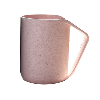 95AA plastična šalica za kavu od pšenične slame s ručkama za perilicu posuđa, prikladna za mikrovalnu, nesalomljiva, lagana, ekološki prihvatljiva, bez BPA