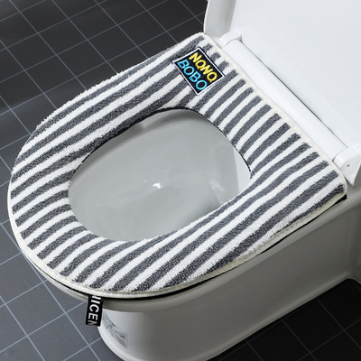 Ar rāvējslēdzēju plīša uztur siltumu jauks tualetes paklājiņš vasaras universāls ūdensnecaurlaidīgs mājsaimniecības piederumi mazgājami vannas istabas piederumi