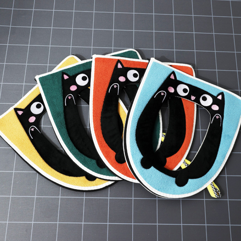 Ar rāvējslēdzēju plīša uztur siltumu jauks tualetes paklājiņš vasaras universāls ūdensnecaurlaidīgs mājsaimniecības piederumi mazgājami vannas istabas piederumi