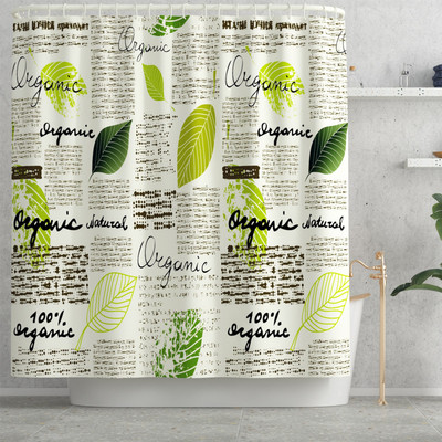 Vienkārša stila vannas istabas dekorēšana Vannas paklājiņš un dušas aizkaru komplekts Tualetes paklājiņš Vannas istabas paklāju komplekts Zaļās krāsas vannas istabas komplekts