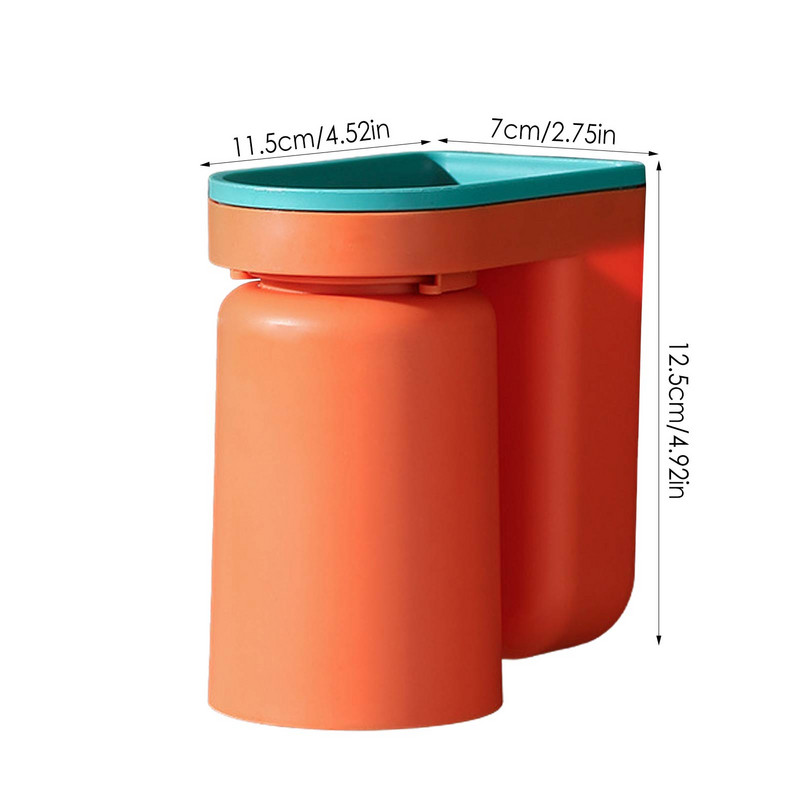 Držač četkice za zube s magnetskom čašicom Zidni držač paste za zube Bez bušenja Ljepilo Magnetski držač čašice Kupaonski pribor