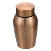 Urn Pet Ashes Memorial Cemation Dog Urns Αναμνηστικό κουτί Μεταλλική κηδεία Μικρή ατσάλινη τέφρα γάτα Ζώα σκυλιά Βάζο γάτες Κινηματογραφικό ανοξείδωτο