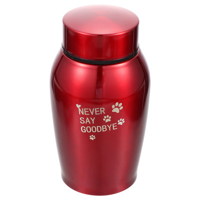 Urn Pet Ashes Memorial Cemation Dog Urns Αναμνηστικό κουτί Μεταλλική κηδεία Μικρή ατσάλινη τέφρα γάτα Ζώα σκυλιά Βάζο γάτες Κινηματογραφικό ανοξείδωτο