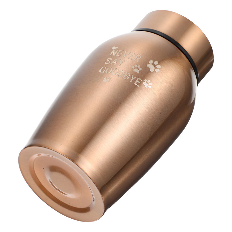 Urn Pet Ashes Memorial Cemation Dog Urns Αναμνηστικό κουτί Μεταλλική κηδεία Μικρή ατσάλινη τέφρα γάτα Ζώα σκυλιά Βάζο γάτες Κινηματογραφικό ανοξείδωτο