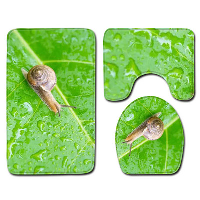 Zeegle Creative Paklājiņi Vannas istabas Tualetes Paklāju Komplekts Mazgājams Vannas Paklājs Vannas Paklājiņi Pretslīdes Vannas Paklāju Komplekts Dušas Paklājiņš