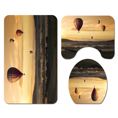 Zeegle Podna prostirka za kupaonicu Prostirka za tuš Zavjesa za WC Navlaka za sjedalo Set prostirki za kupaonicu Postolje za WC prostirku Prostirka za noge od mikrovlakana