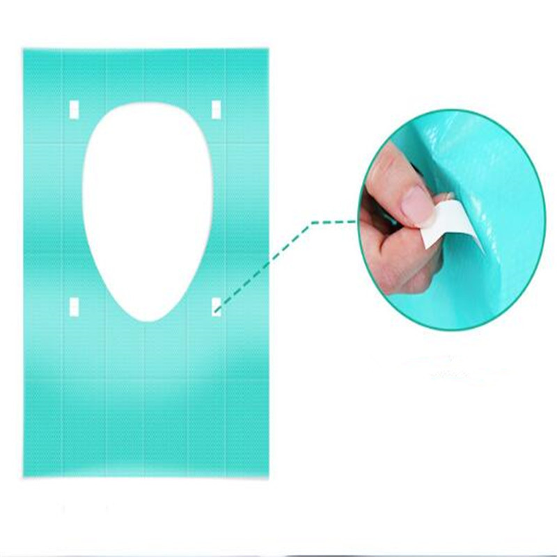 10 kom/pak Jednokratna papirna navlaka za WC sjedalo Zaštitnik Kampiranje Putovanja Higijenska podloga za WC Podlošku Jastuk Komplet kupaonskog pribora