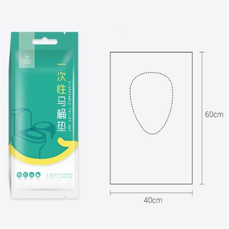 10 kom/pak Jednokratna papirna navlaka za WC sjedalo Zaštitnik Kampiranje Putovanja Higijenska podloga za WC Podlošku Jastuk Komplet kupaonskog pribora