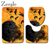 Zeegle Halloween set prostirki za kupaonicu WC ulazna prostirka Poliesterska prostirka za noge Kućna toaletna podloga Protuklizna prostirka za tuširanje Moderna prostirka